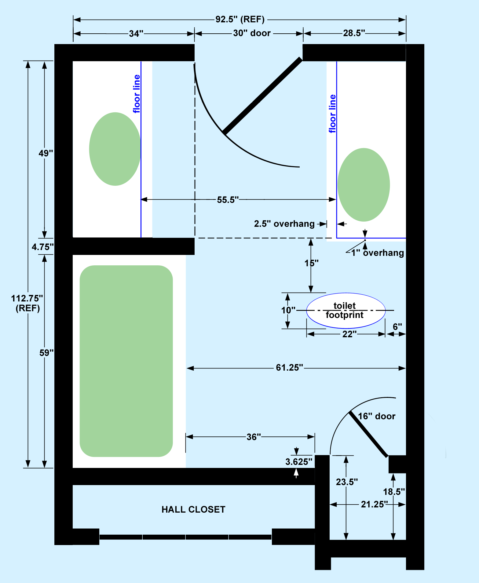 Master Bathroom floor plan