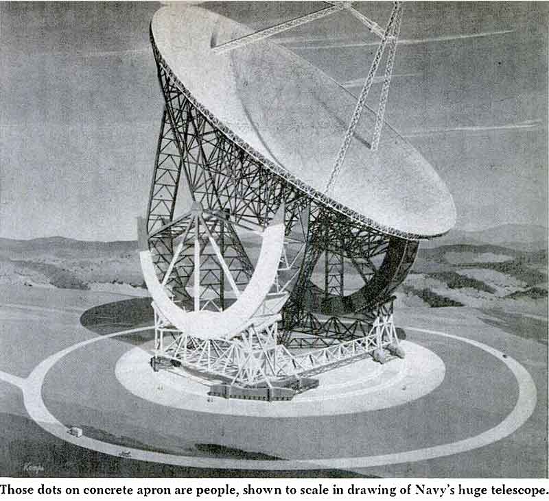 Drawing of 600' Sugar Grove Antenna